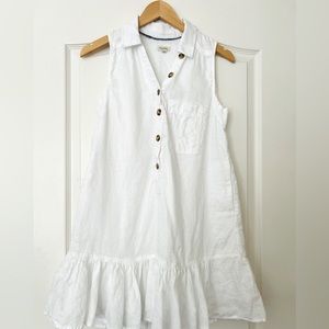 Pilcro Sleeveless Ruffle-Hem Shirt Dress